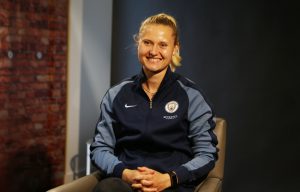 Mie Jans in her first interview for Manchester City Women