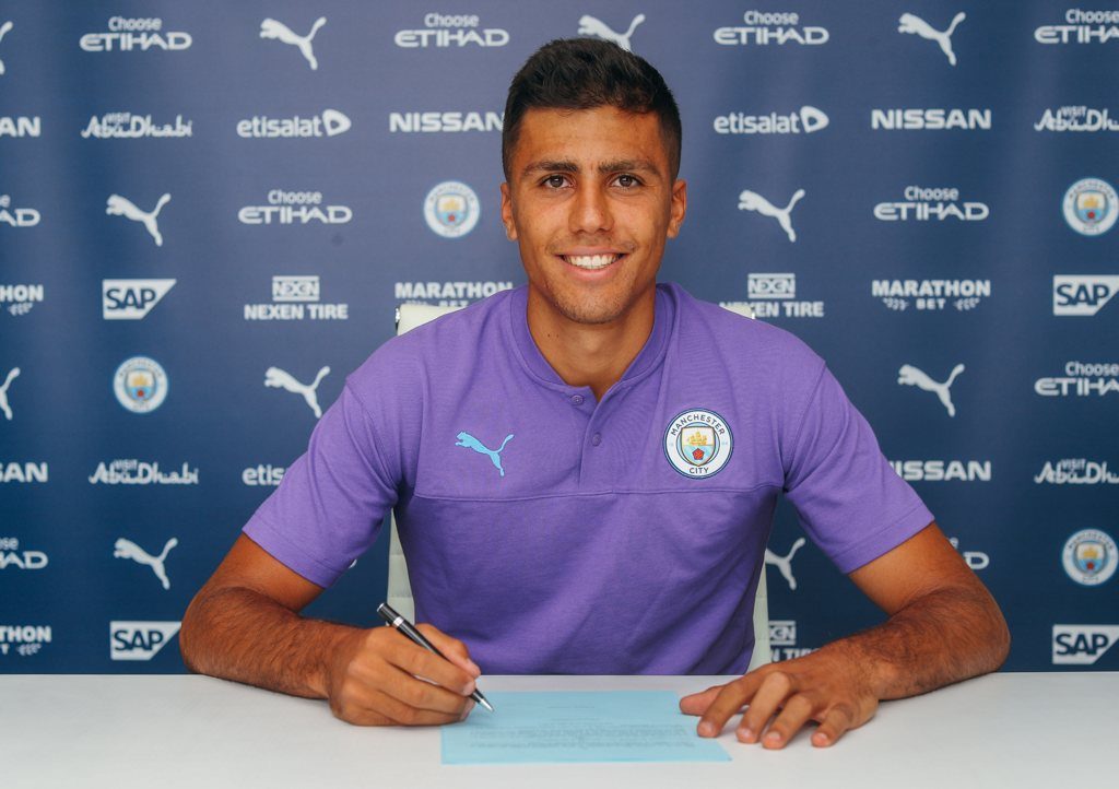 Rodri signs for Manchester City