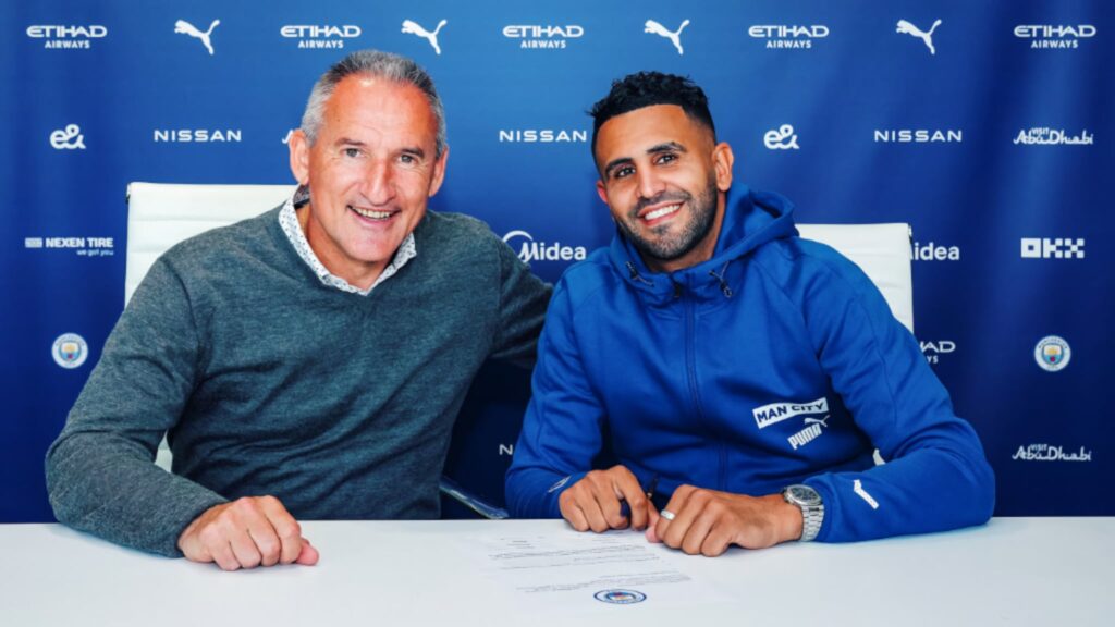 Txiki Begiristain and Riyad Mahrez