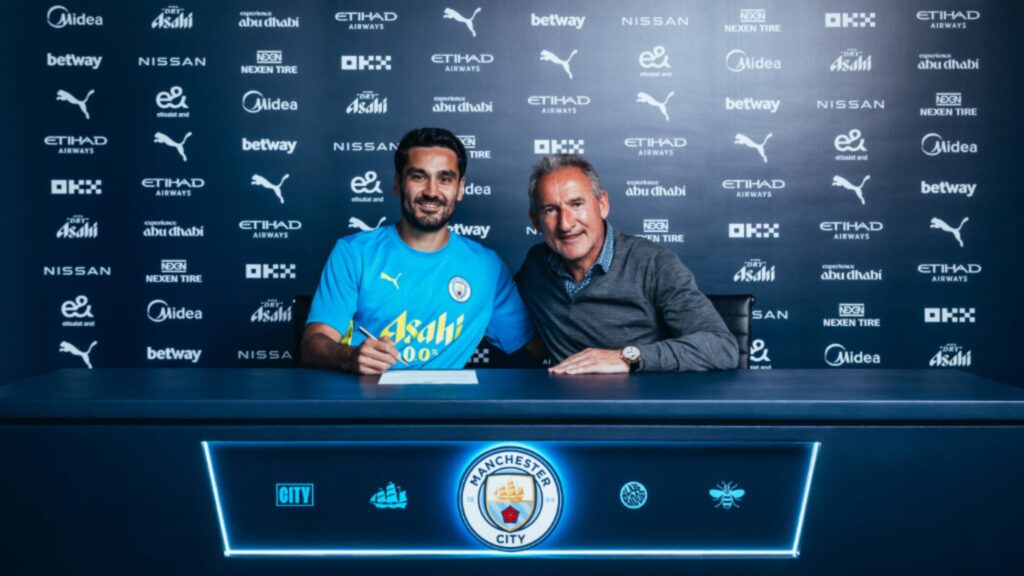 Ilkay Gundogan and Txiki Begiristain