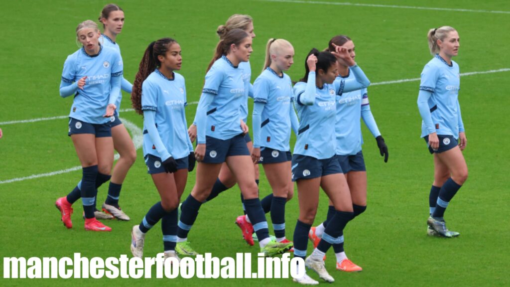 Manchester City Women celebrate Jill Roord goal against Ipswich Town Women - Sunday January 12 2025