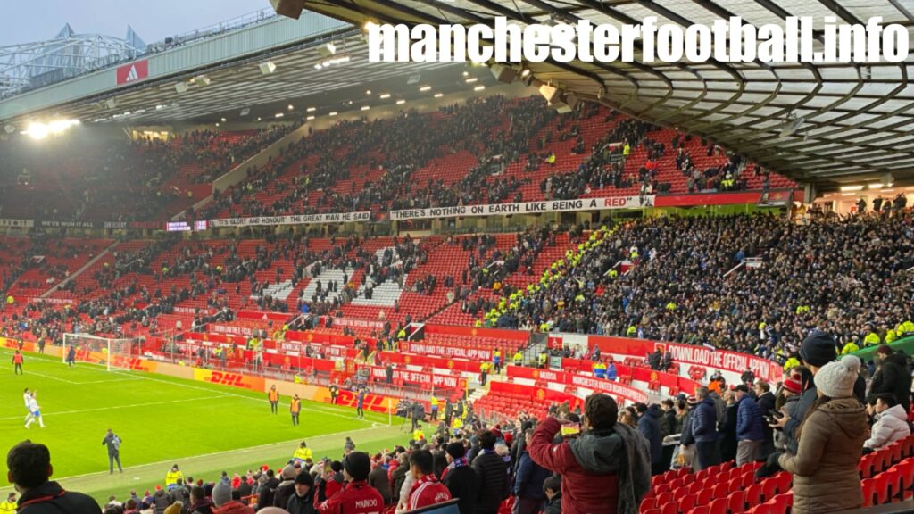 Manchester United vs Brighton - away end - Sunday January 19 2025