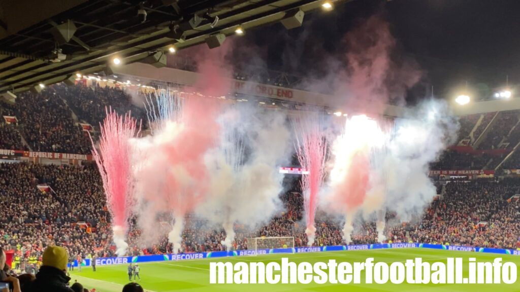 Man Utd vs Real Sociedad - Colourful Flares - Thursday March 13 2025